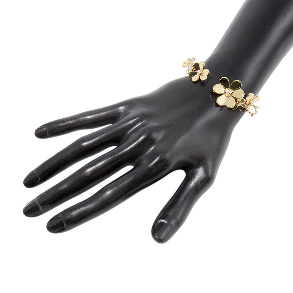 Van Cleef & Arpels Frivole Bracelet 7 Flowers Size MediumVCARP6L200 18K Yellow Gold