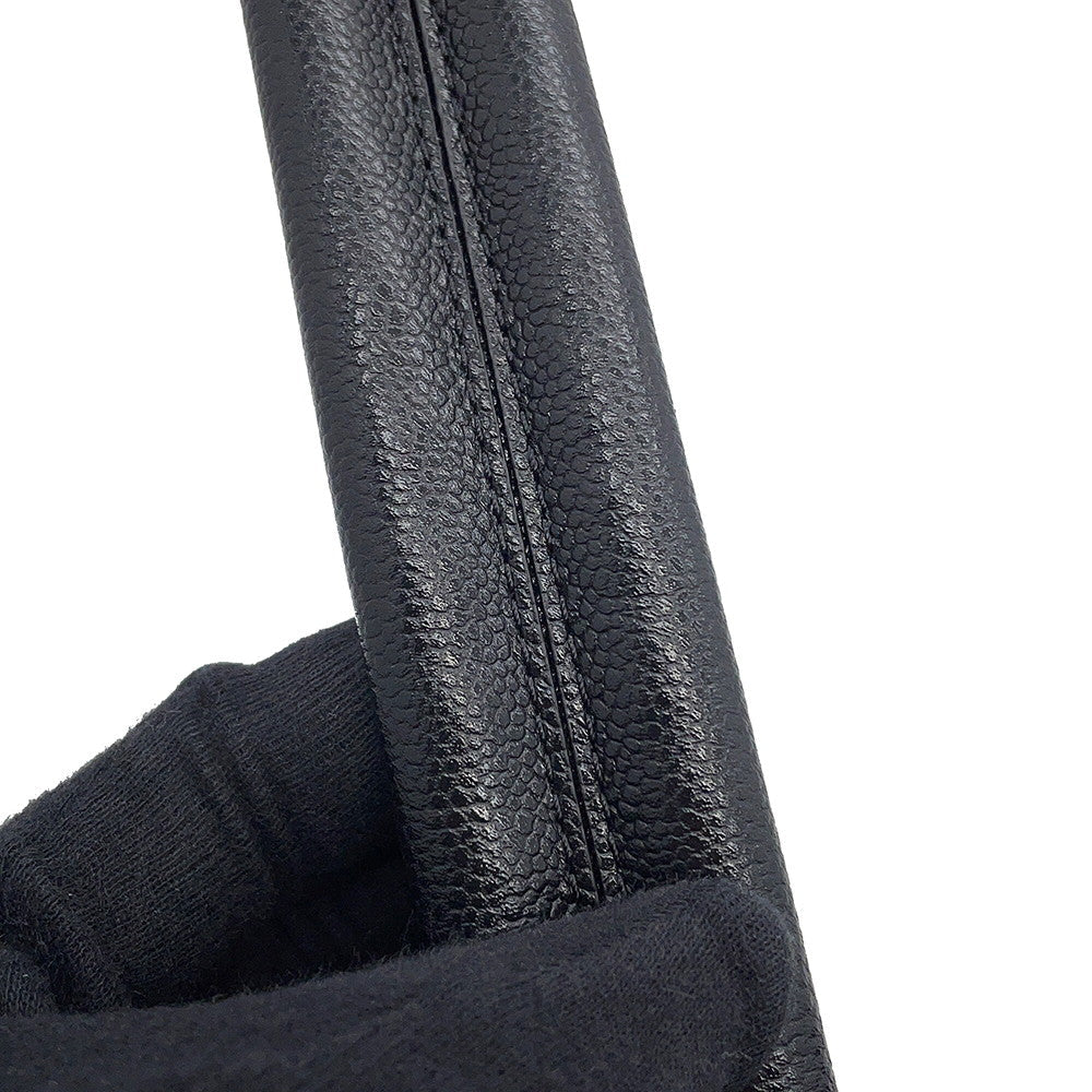 CHANEL Mini Matelasse ChainShoulder Bag BlackAS3467 Caviar Leather