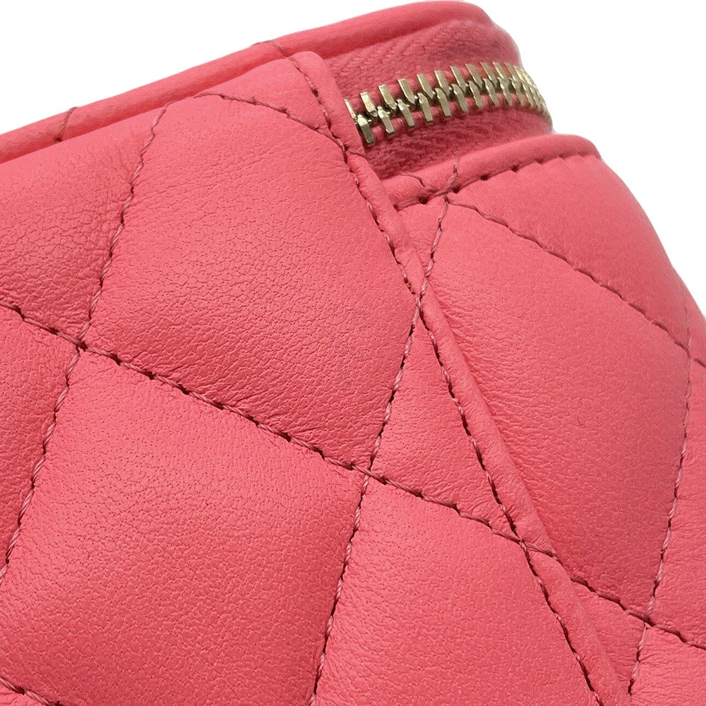 CHANEL Matelasse Small Vanity Bag PinkAP1447 Lambskin