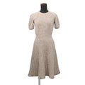 CHANEL Knit design dress Size 36 BeigeP55443 Cashmere100%