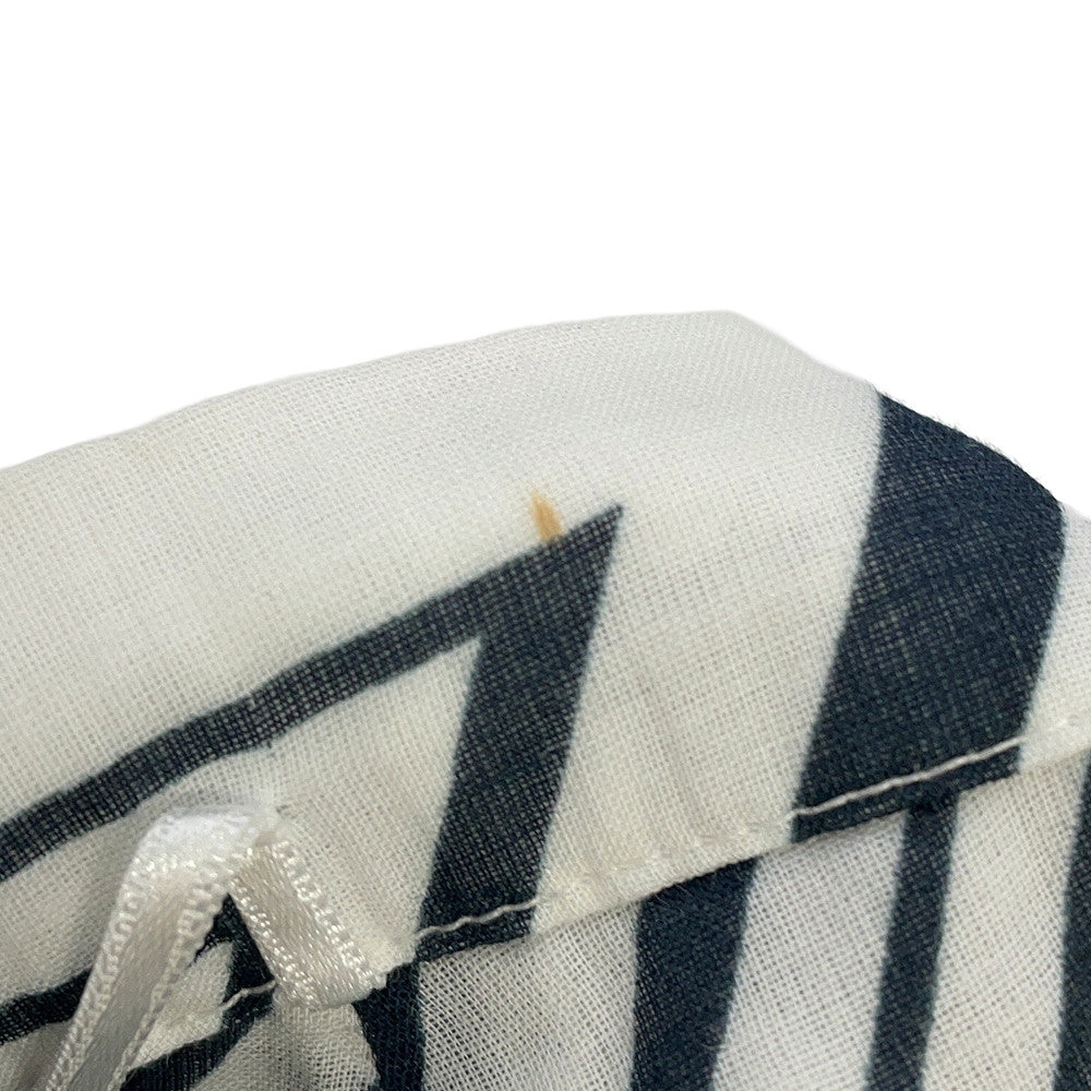 CHANEL Skirt Size 38 White/BlackP74305-V65948-MB103 Cotton100%
