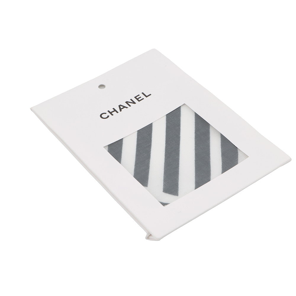CHANEL Skirt Size 38 White/BlackP74305-V65948-MB103 Cotton100%
