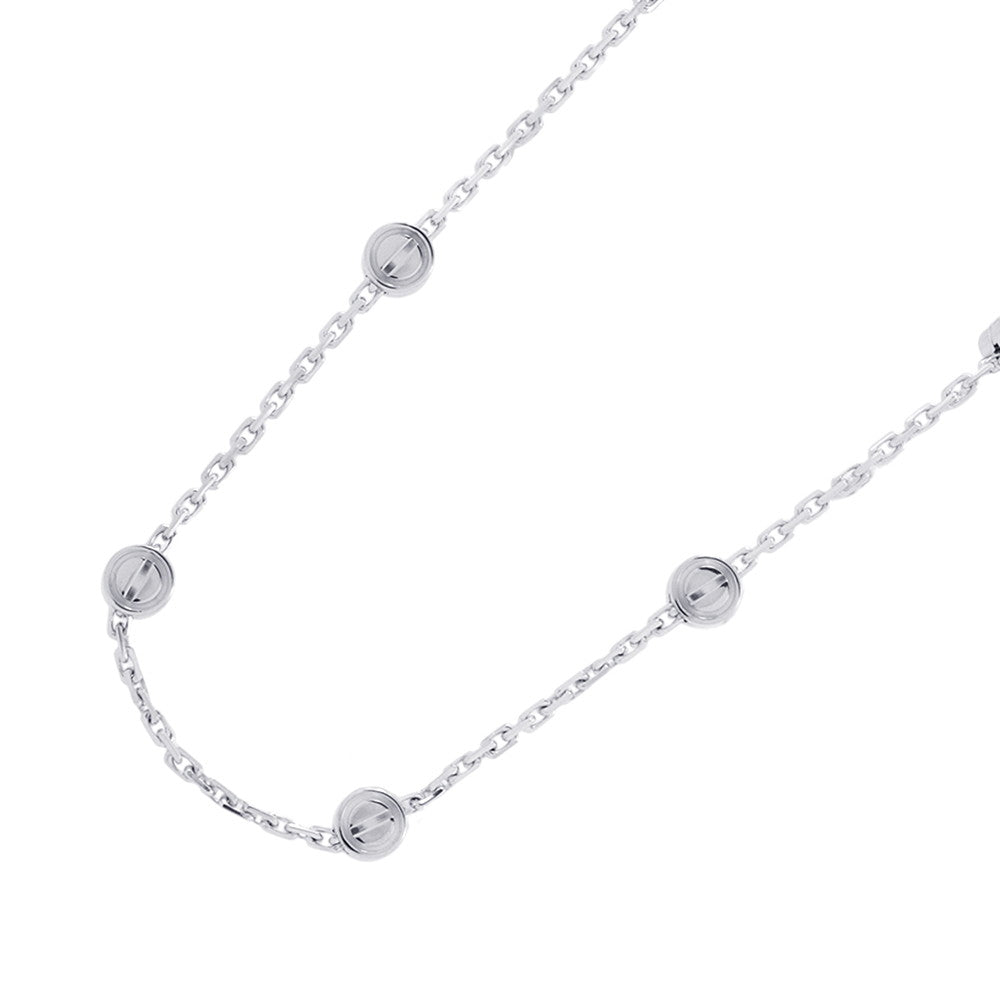 CARTIER Love Pastille 12 Motif NecklaceB7213500 18K White Gold