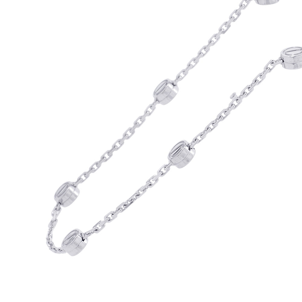 CARTIER Love Pastille 12 Motif NecklaceB7213500 18K White Gold