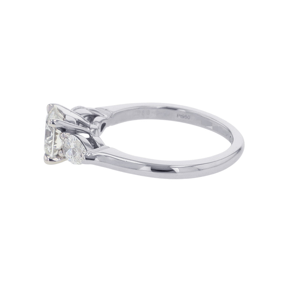 GRAFF Promise Round Diamond Engagement Ring Size Approximately No. 9 Pt950