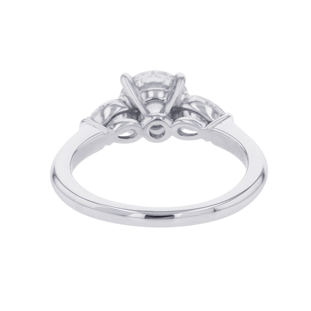GRAFF Promise Round Diamond Engagement Ring Size Approximately No. 9 Pt950