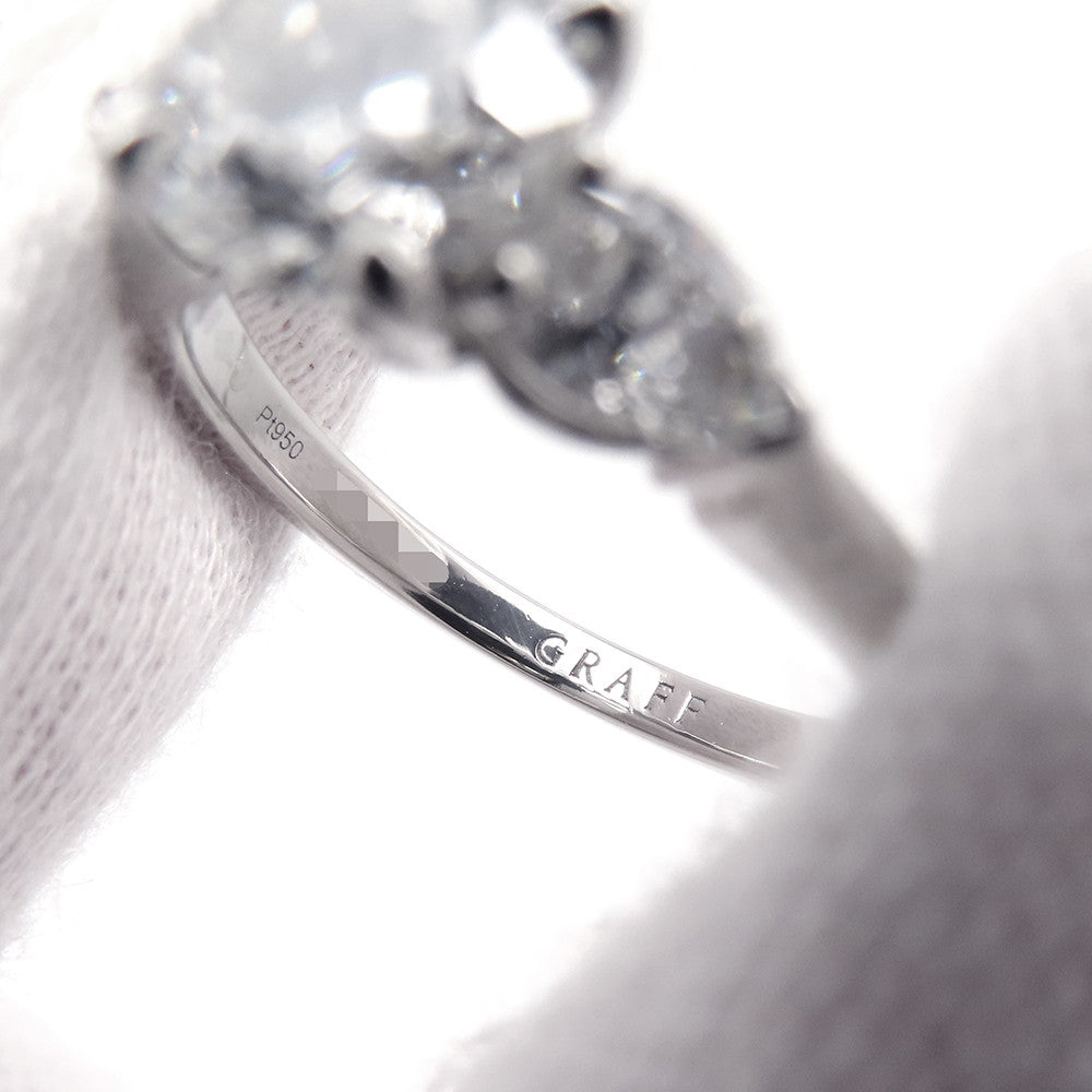 GRAFF Promise Round Diamond Engagement Ring Size Approximately No. 9 Pt950