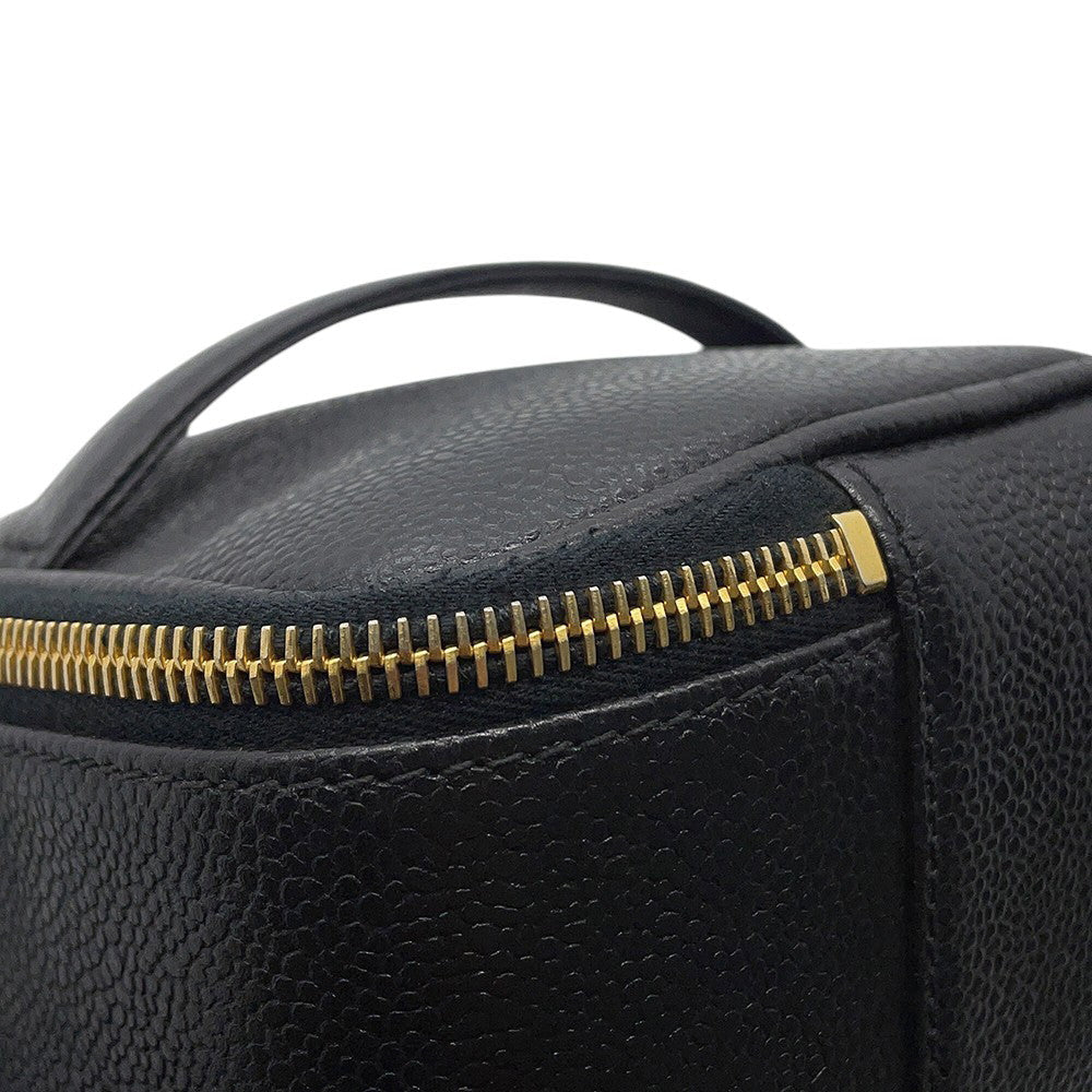 CHANEL Square Vanity Bag BlackA07058 Caviar Leather