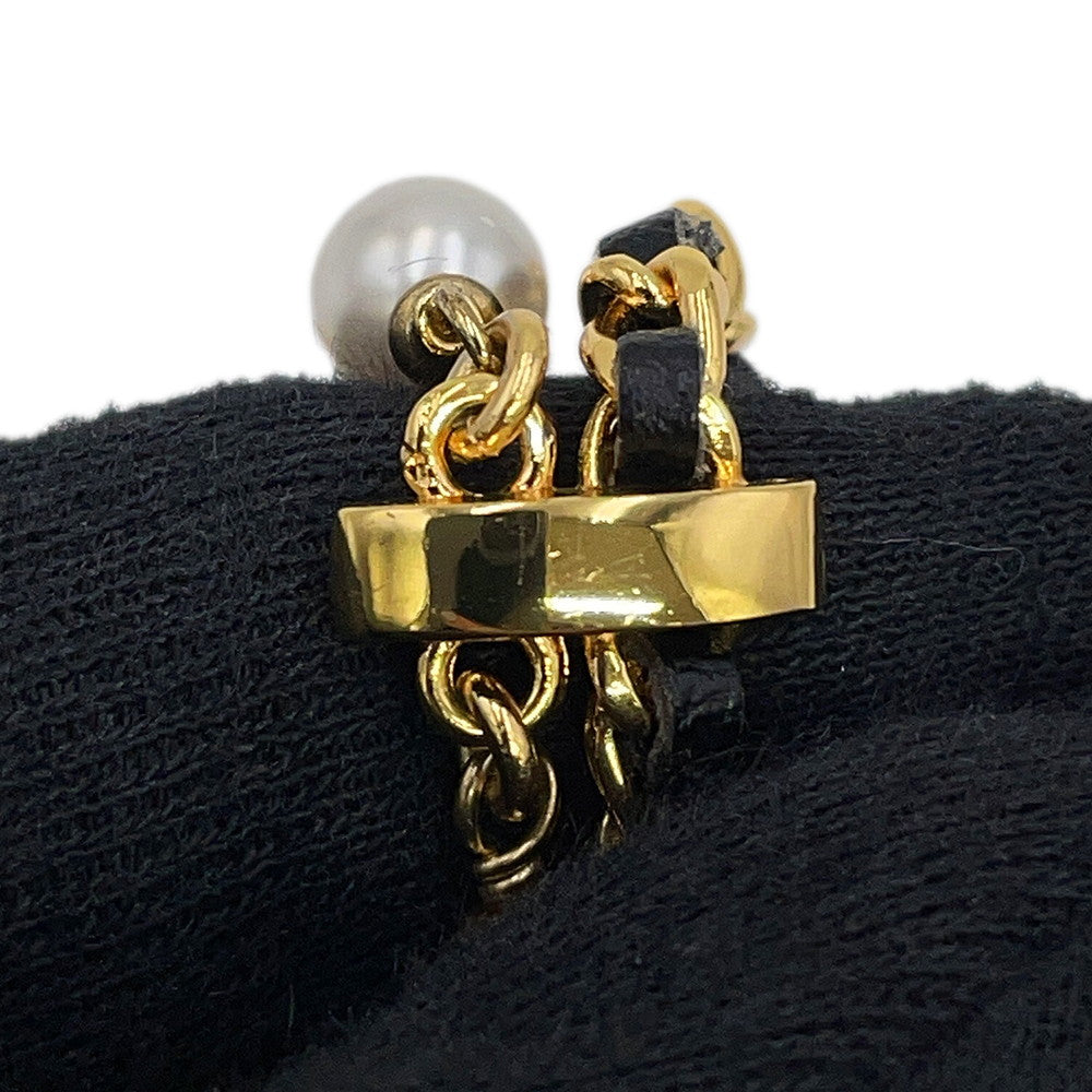 CHANEL CC Logo NecklaceABE732-B18632-NAAOL Gold Plated Rhinestone Faux Pearl Calf Leather