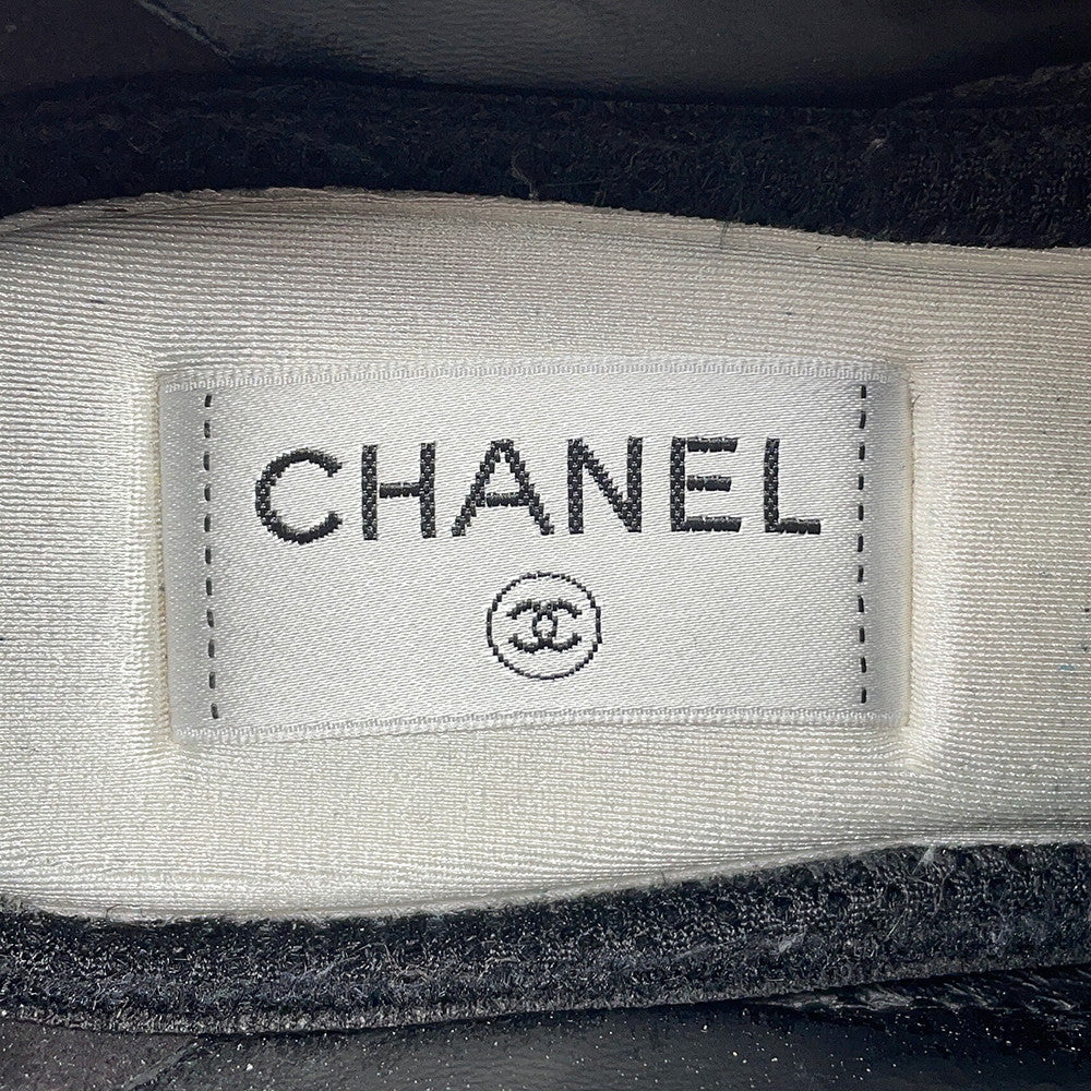 CHANEL Sneakers BlackG46733 Calf Leather Size 38