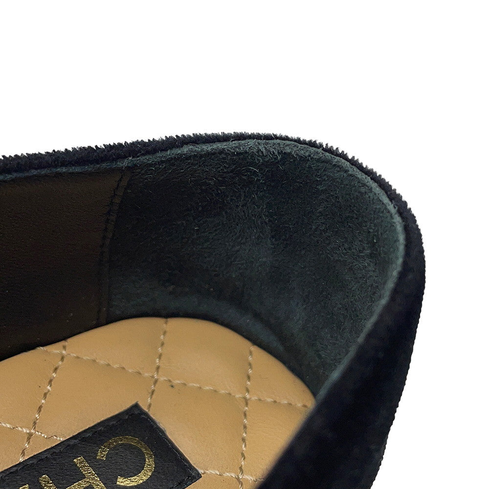 CHANEL CHANEL CC Logo Espadrilles BlackG45849 Velvet Raffia Size 39C