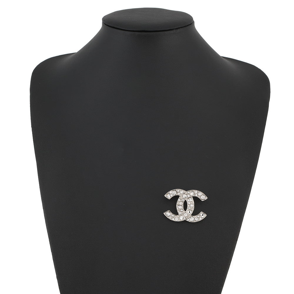 CHANEL CC Logo BroochABF230-B19947-NAFRM Metal Rhinestone Faux Pearl