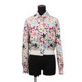 CHANEL 24P Blooming Raffia Patchwork Jacket Size 34 White/MulticolorP76667-V68570-NU931 Cotton82% Polyester18%