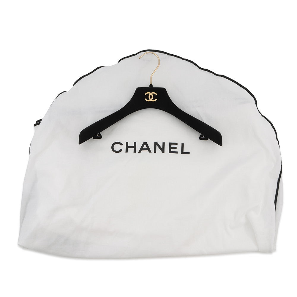 CHANEL 24P Blooming Raffia Patchwork Jacket Size 34 White/MulticolorP76667-V68570-NU931 Cotton82% Polyester18%