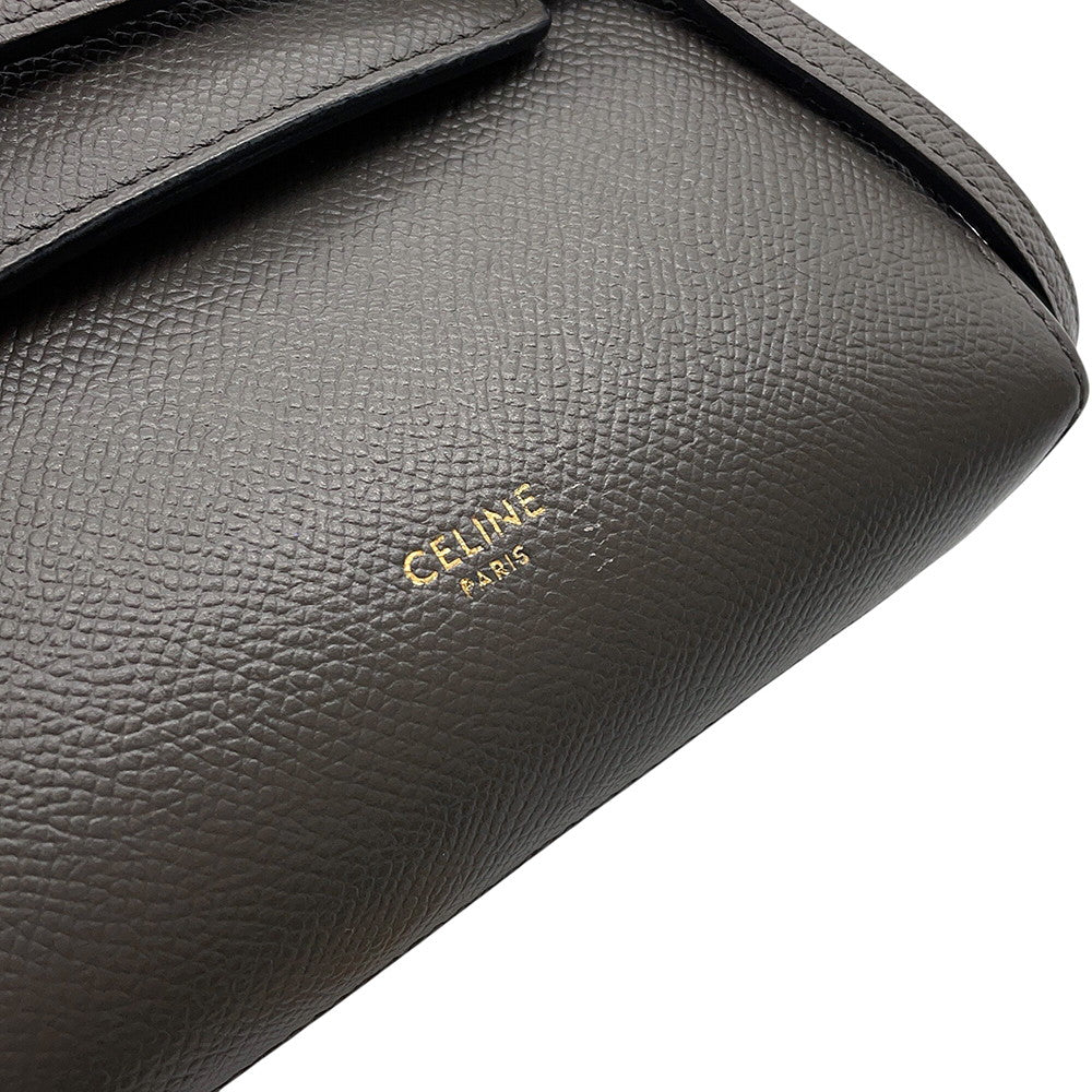 CELINE Belt bag Gray189003 Leather Size Nano
