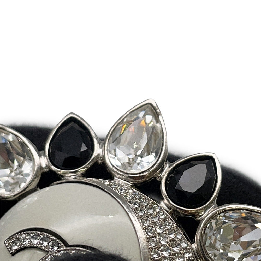 CHANEL CC Logo Sun BroochAB7728 Metal Rhinestone