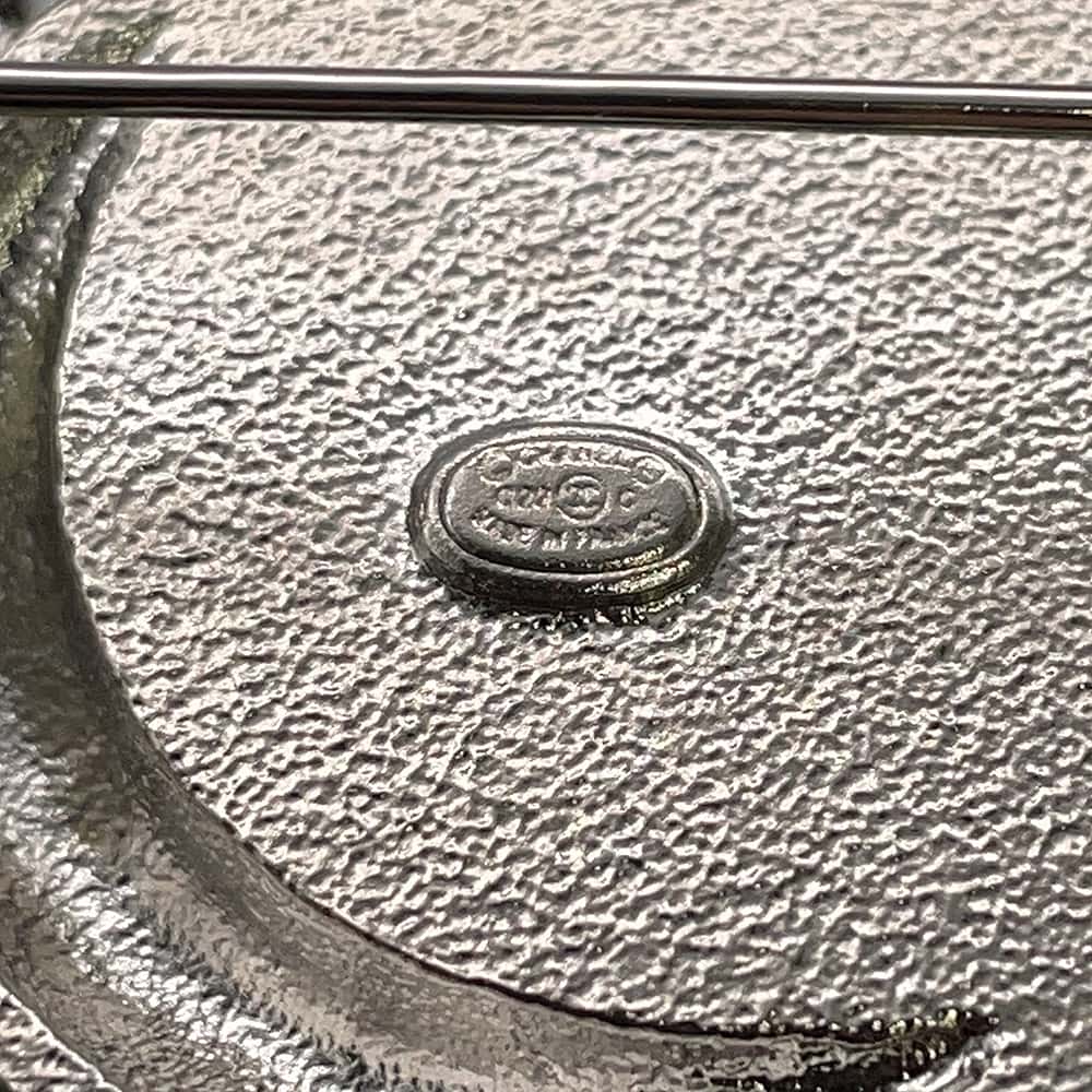CHANEL CC Logo Sun BroochAB7728 Metal Rhinestone