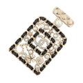CHANEL Perfume motif brooch Gold Plated Leather