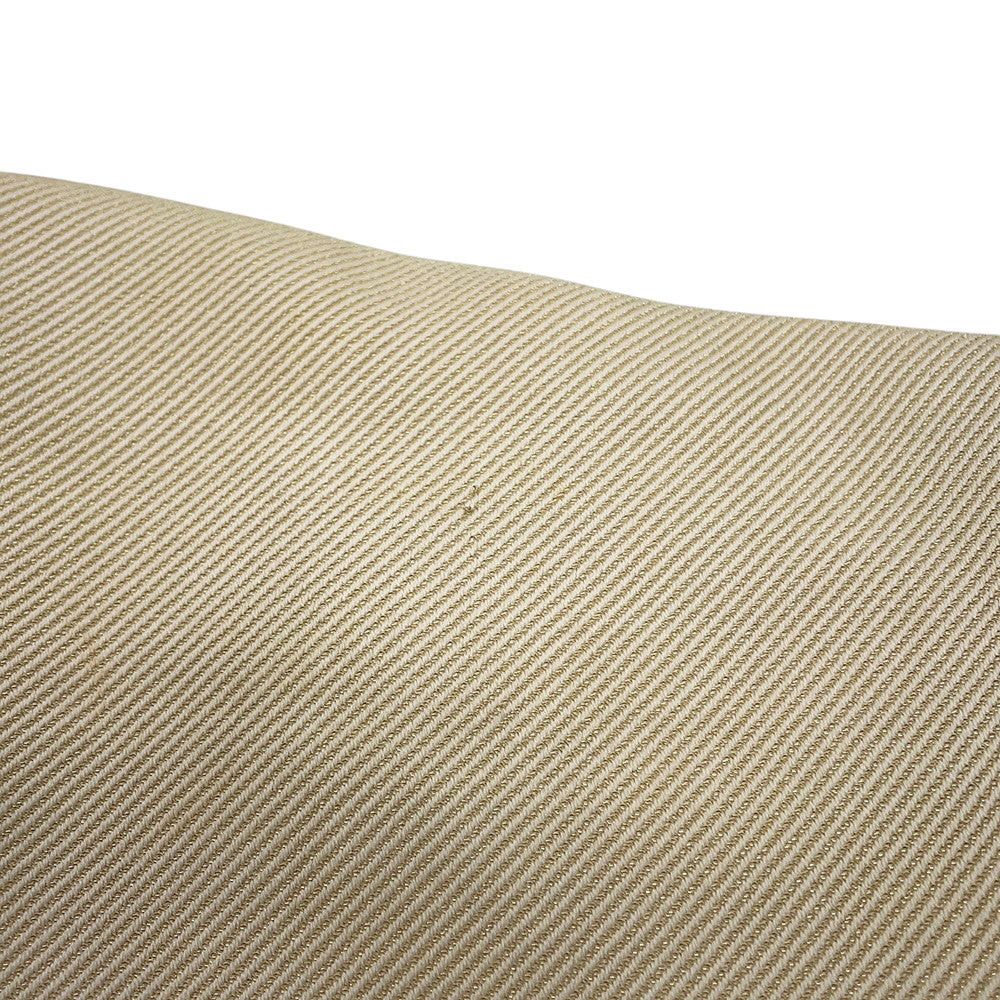 CHANEL Vintage Shoulder Bag Ivory/Beige/Brown Canvas Leather
