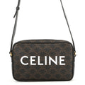 CELINE Triomphe Medium Messenger Bag Black/Brown194502CIM.38NO PVC Leather