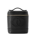CHANEL CC Logo vanity bag BlackA01998 Caviar Leather
