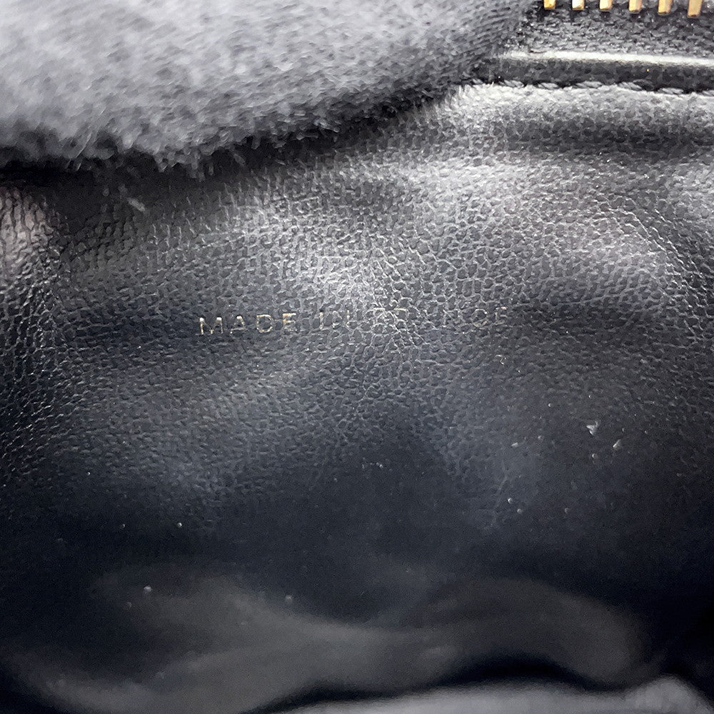 CHANEL CC Logo vanity bag BlackA01998 Caviar Leather