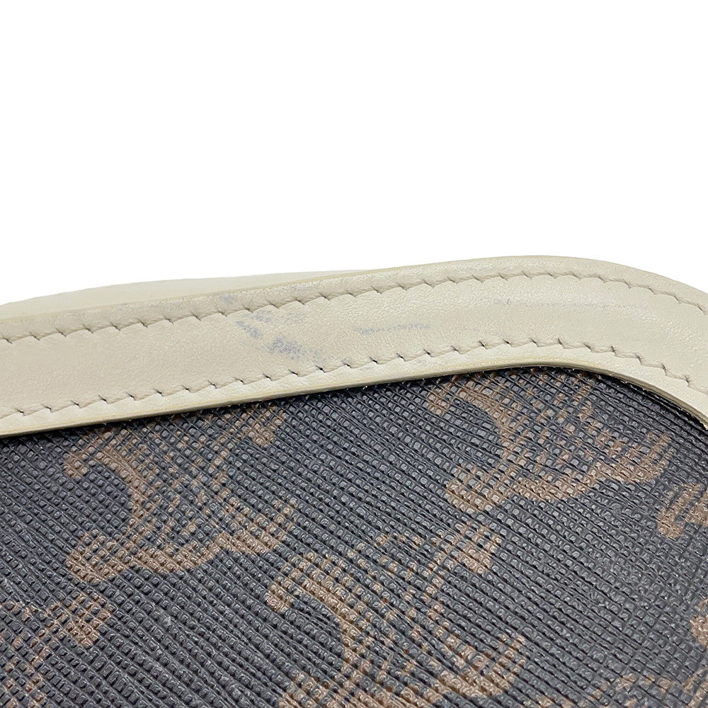 CELINE Triomphe Camera Bag Brown/White191522 PVC Leather