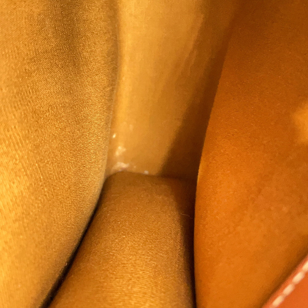 CELINE Triomphe Mini Vertical Cabas 2WAY Bag Tan194372 PVC Leather