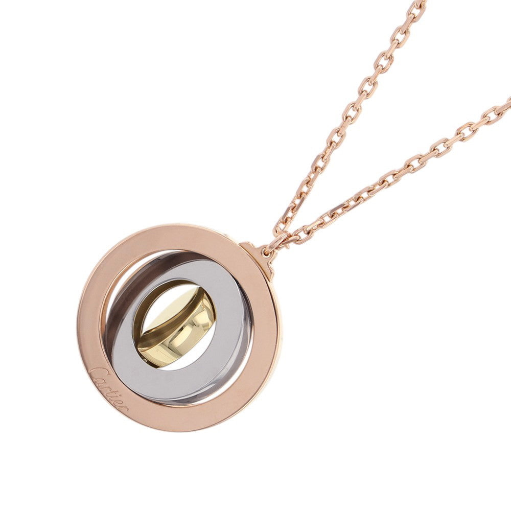 CARTIER Round Trinity NecklaceB7013200 K18YG K18PG K18WG