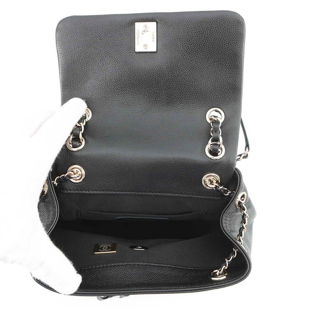 CHANEL Matelasse CC Logo Backpack BlackAS3787 Caviar Leather