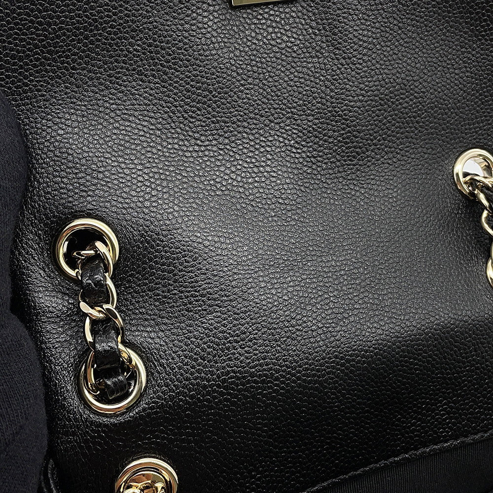 CHANEL Matelasse CC Logo Backpack BlackAS3787 Caviar Leather