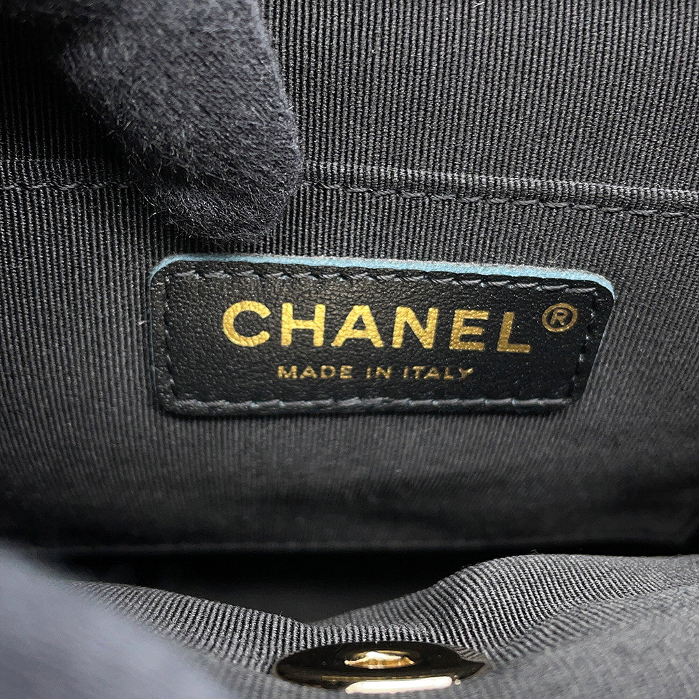 CHANEL Matelasse CC Logo Backpack BlackAS3787 Caviar Leather