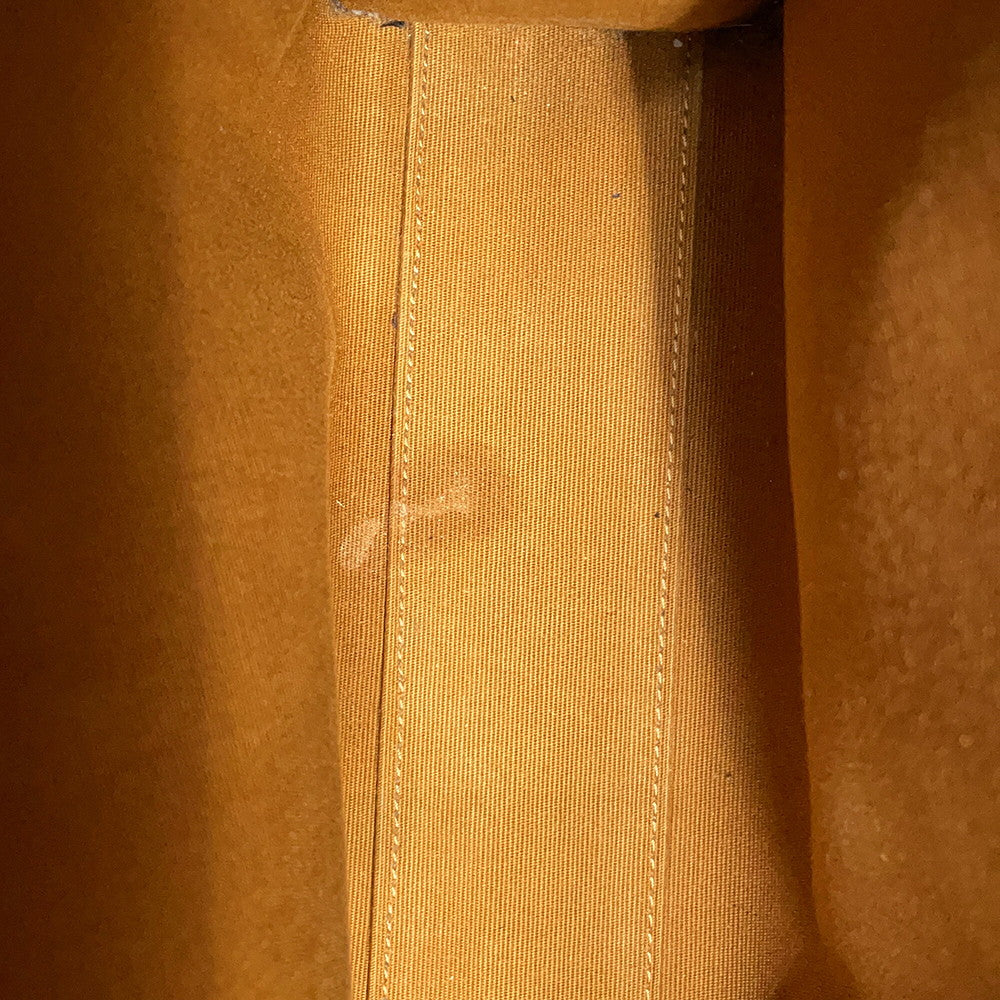 CELINE Vertical Cabas 2WAY Bag Tan191542 PVC Leather Size Small