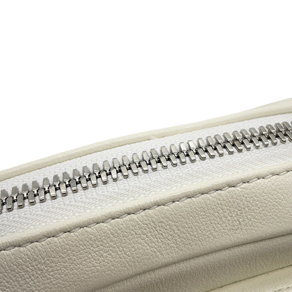 CHANEL Matelasse Camera Shoulder Bag WhiteAS2923 Lambskin Size Small