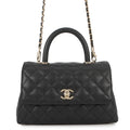 CHANEL Coco Handle 2WAYHandbag BlackA92990 Caviar Leather Size XS