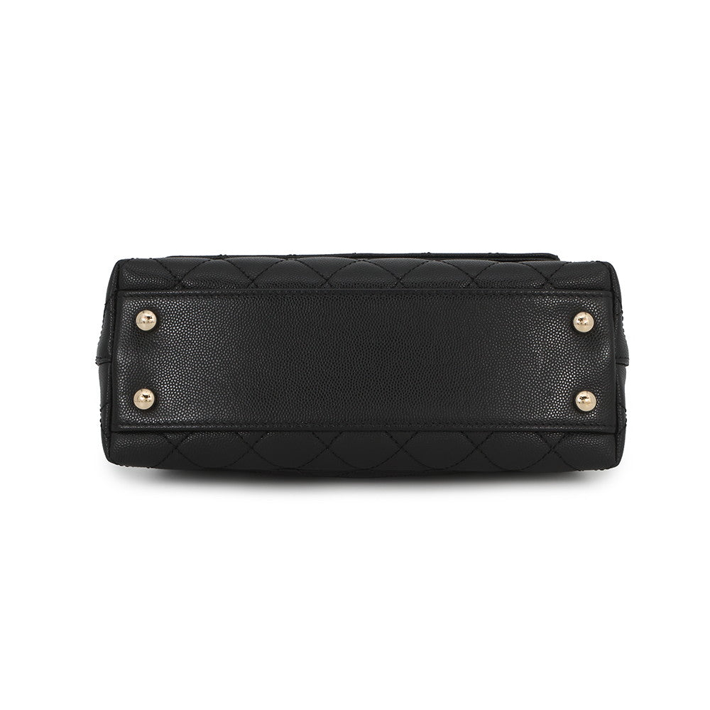 CHANEL Coco Handle 2WAYHandbag BlackA92990 Caviar Leather Size XS
