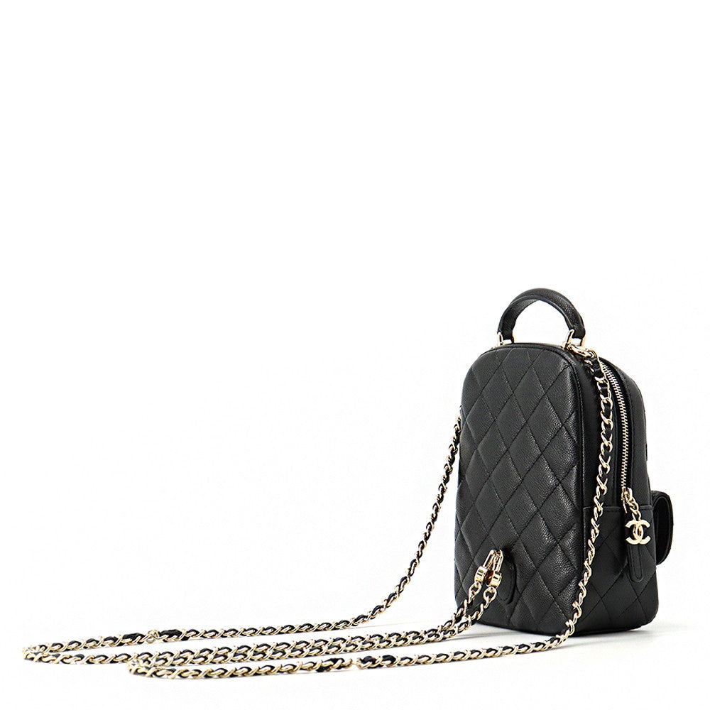 CHANEL Matelasse Timeless Classics Backpack BlackAP3753 Caviar Leather Size Mini