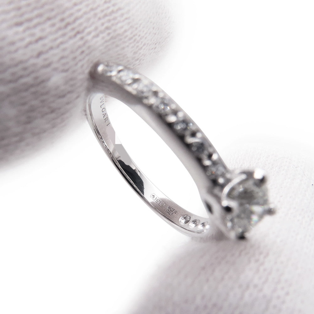 BVLGARI Roma Amor Diamond Ring Size No. 10 PT950