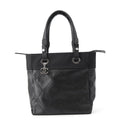 CHANEL Paris-Biarritz Tote BlackA34208 Leather Canvas Size PM