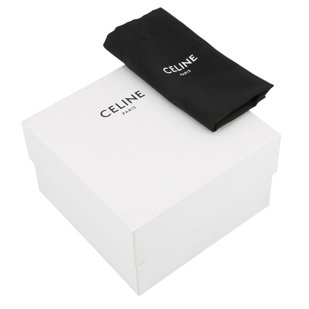 CELINE Triomphe Pouch Natural/Tan Canvas Leather