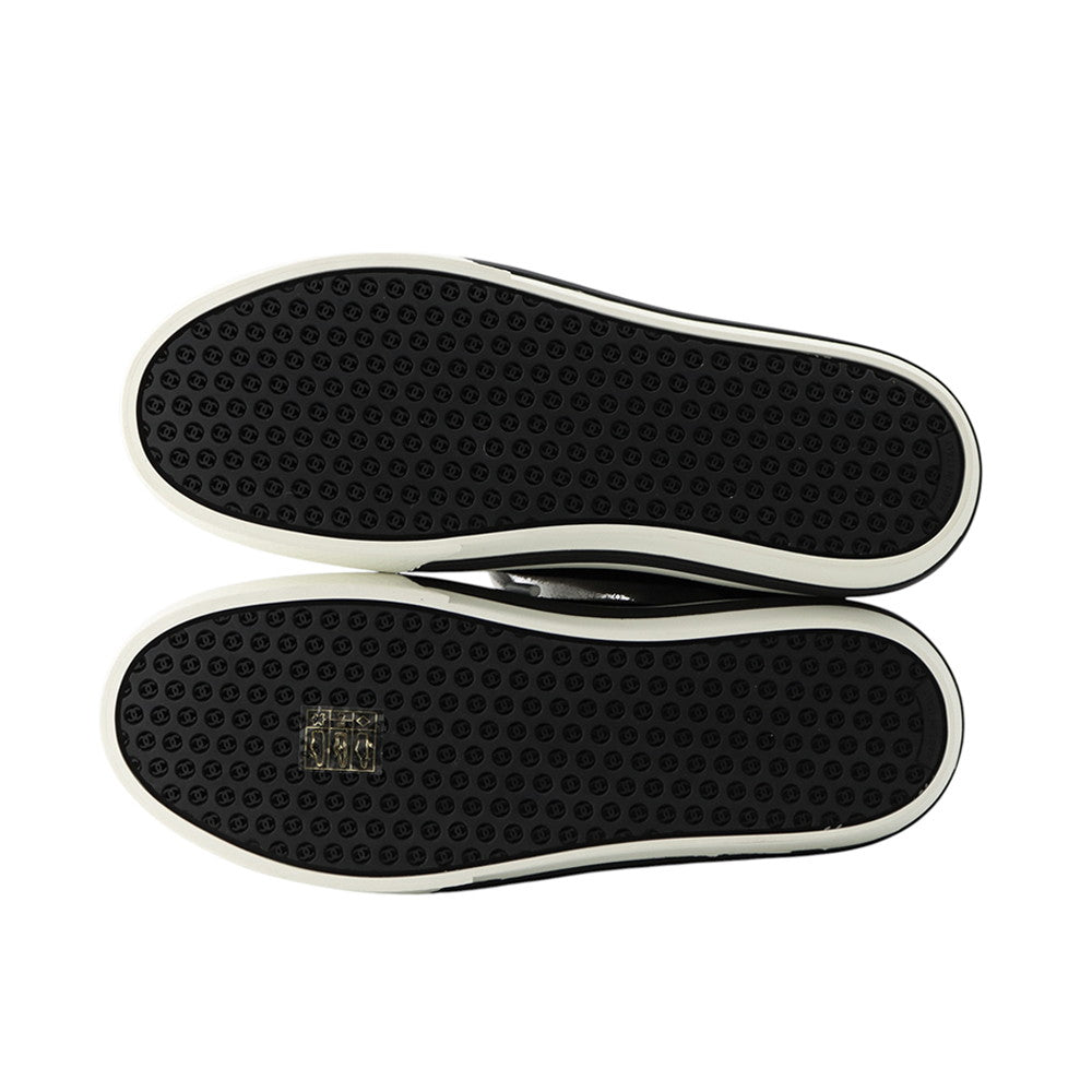 CHANEL CC Logo Sneakers Light Gray/Black/WhiteG45208 suede Size 37