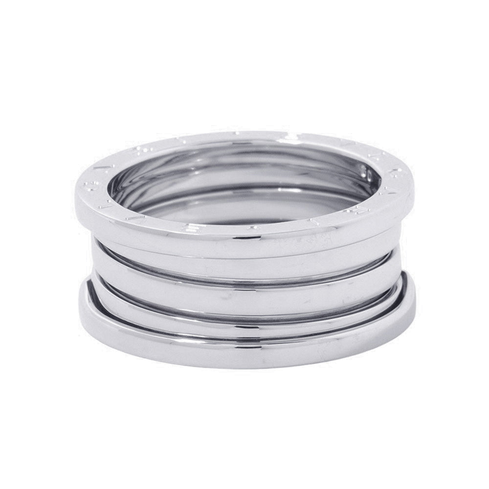 BVLGARI B.Zero1 Ring 4-band Size 60/#20 18K White Gold