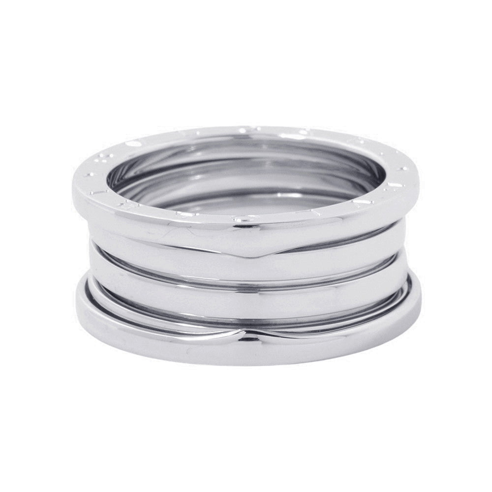 BVLGARI B.Zero1 Ring 4-band Size 60/#20 18K White Gold