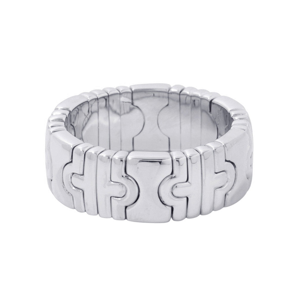 BVLGARI Parentesi Ring Size No. 20 18K White Gold