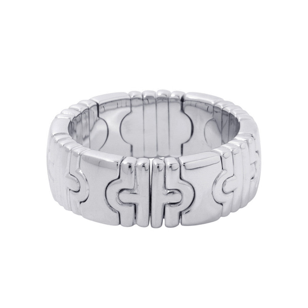BVLGARI Parentesi Ring Size No. 20 18K White Gold