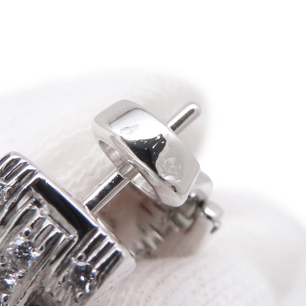 CARTIER Maillon PANTHERE Earring PaveB8032600 18K White Gold