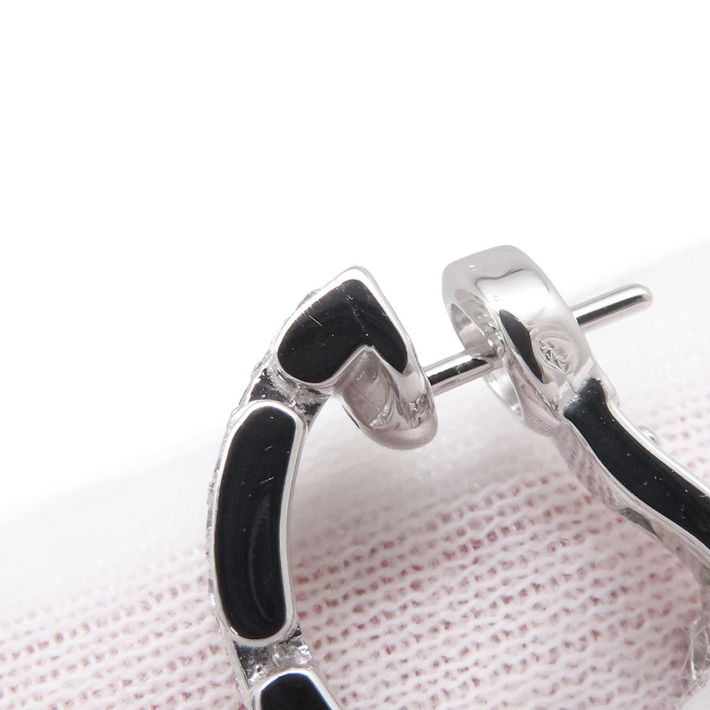 CARTIER Maillon PANTHERE Earring PaveB8032600 18K White Gold