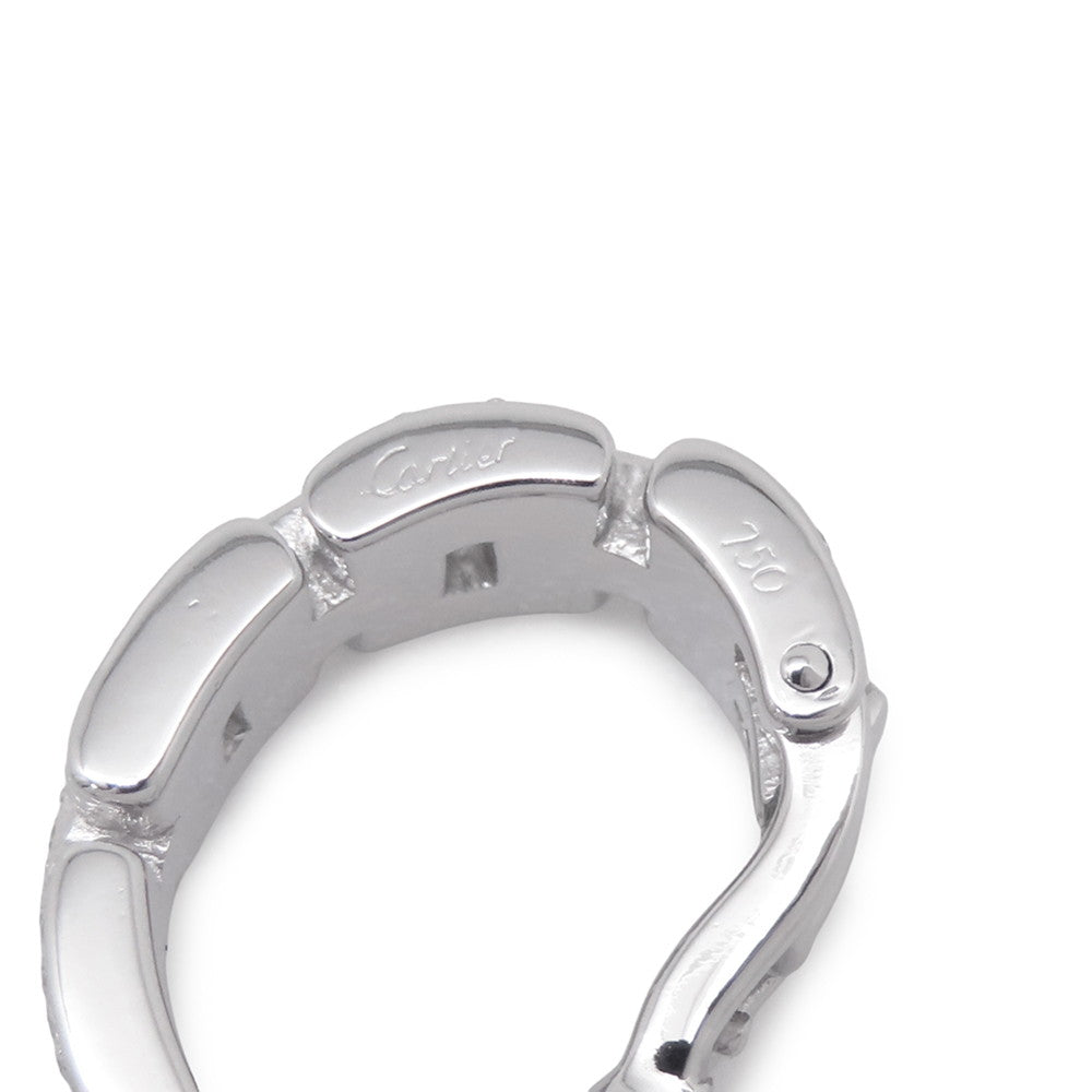 CARTIER Maillon PANTHERE Earring PaveB8032600 18K White Gold