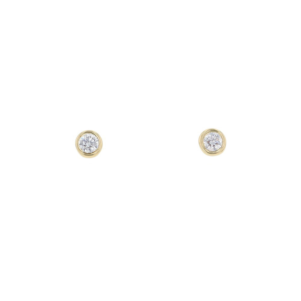 TIFFANY&Co. Elsa Peretti Diamond by the Yard Earrings60017485 18K Yellow Gold