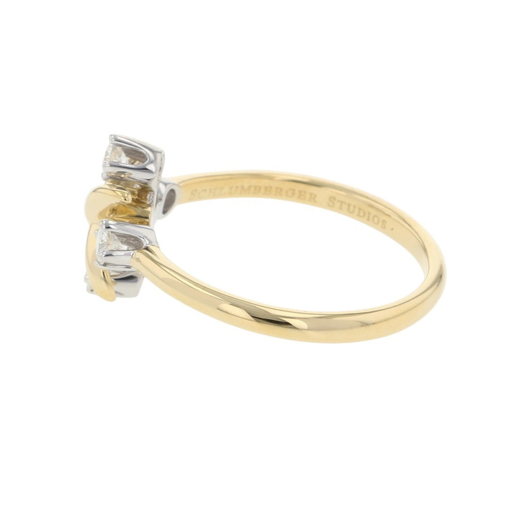 TIFFANY&Co. Jean Schlumberger Diamond Ring Size ♯12 K18YG Pt950